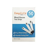 نوار تست قند خون امپرور 50 عددی | جذب سریع خون توسط نوار