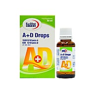 قطره ویتامین آ د یوروویتال 30 میلی | تامین ویتامین آ و دی برای کودکان