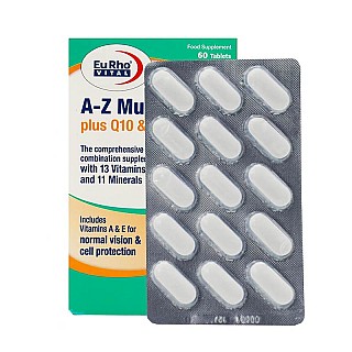 قرص مولتی ویتامین ای تا زد یوروویتال 60 عددی