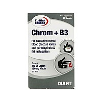 قرص کروم و ویتامین ب۳ یوروویتال 60 عددی | تنظیم قند خون و متابولیسم چربی و کربوهیدرات