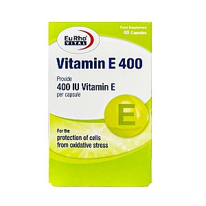 کپسول ویتامین ای 400 یوروویتال | 40 عدد | حفظ سلامت عمومی بدن و پوست و مو