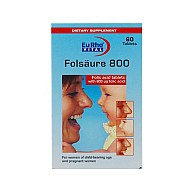 قرص اسید فولیک 800 یوروویتال 60 عددی | درمان کم خونی