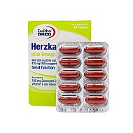 هرتز کپسول پلاس امگا و کیوتن یوروویتال 30 عددی | حفظ سلامت قلب، مغز و آنتی اکسیدان قوی