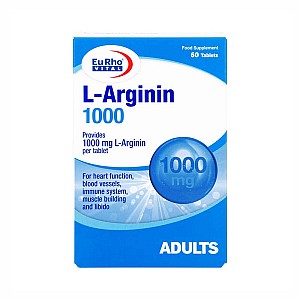 قرص ال آرژنین 1000 یوروویتال 60 عددی | بهبود جریان خون در عروق
