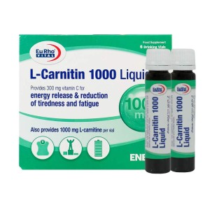 ویال ال کارنیتین 1000 یوروویتال | کمک به چربی سوزی و افزایش انرژی بدن