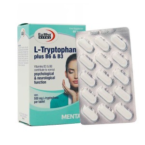 قرص تریپتوفان پلاس یوروویتال 60 عددی | مکمل آرام بخش و کاهنده استرس