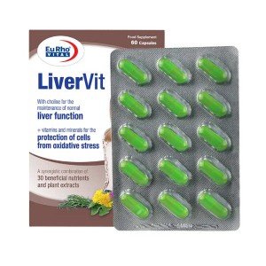 کپسول لیور ویت یوروویتال | ترکیبی کامل برای سلامت کبد چرب