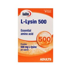 کپسول ال لیزین 500 یوروویتال | آمینو اسید ضروری برای سلامت بدن