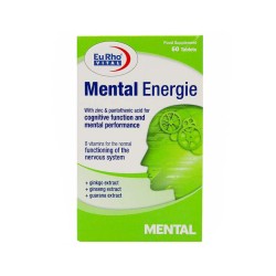 قرص منتال انرژی یوروویتال 60 عددی | مولتی ویتامین برای تقویت قوای ذهنی و تمرکز