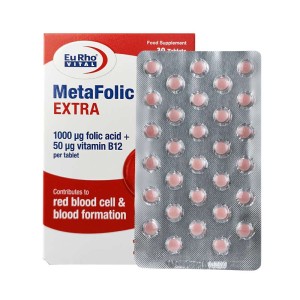 متافولیک پلاس ب12 اکسترا یوروویتال | تامین اسید فولیک و ویتامین ب12 
