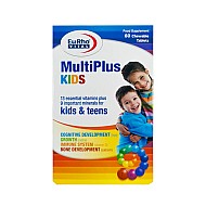 قرص جویدنی مولتی پلاس کیدز یوروویتال 60 عددی | مولتی ویتامین مخصوص کودکان و نوجوانان