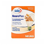 کپسول نورو پلاس یوروویتال 30 عددی | بهبود عملکرد مغزی، شناختی و ذهنی