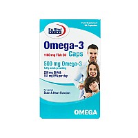 کپسول امگا 3 یوروویتال 30 عددی | تقویت مغز و قلب با DHA و EPA