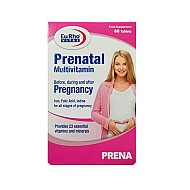 قرص پریناتال مولتی ویتامین یوروویتال 60 عددی | مولتی ویتامین کامل دوران بارداری