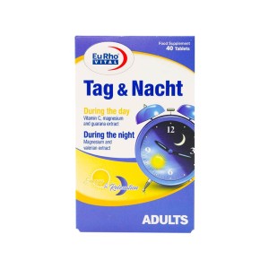 قرص تگ و نخت یوروویتال 40 عددی | با دو کاربرد برای افزایش انرژی و تنظیم خواب