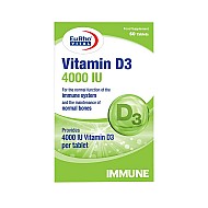 قرص ویتامین د3 4000 یوروویتال | 60 عددی | کمک به جبران کمبود ویتامین د3