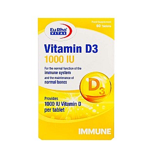 قرص ویتامین د۳ ۱۰۰۰ یورو ویتال