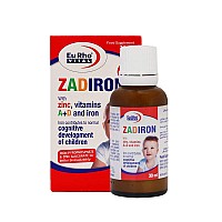 قطره زادیرون یوروویتال | قطره آهن کودک به همراه زینک و ویتامین آ و دی