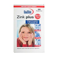 کپسول زینک پلاس یوروویتال 10 میلی گرم | حاوی روی و ویتامین های گروه ب