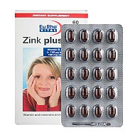 کپسول زینک پلاس یوروویتال 10 میلی گرم | حاوی روی و ویتامین های گروه ب