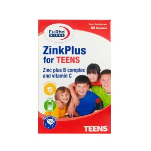 کپسول زینک پلاس فور تینز یوروویتال | مکمل زینک پلاس مخصوص کودکان و نوجوانان