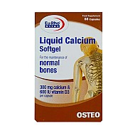 لیکوئید کلسیم سافت ژل یوروویتال | کلسیم و ویتامین دی برای سلامت استخوان