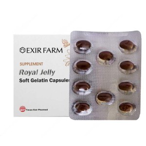 کپسول رویال ژلی اکسیر فارم | حاوی 250 میلی گرم رویال ژلی برای سلامت بدن