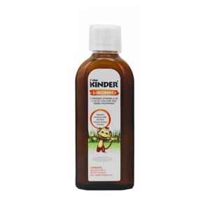 شربت ال آرژنین پلاس کیندر 200 میلی | کمک به رشد کودکان و نوجوانان