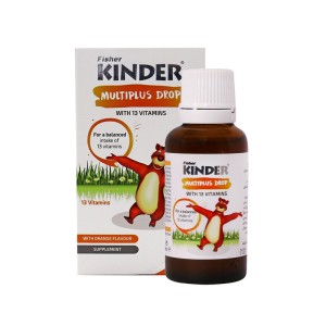 قطره مولتی پلاس کیندر | حاوی تمام ویتامین های مورد نیاز کودکان