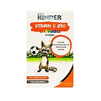 قرص جویدنی ویتامین ث 250 کیندر | مناسب برای تقویت سیستم ایمنی کودکان