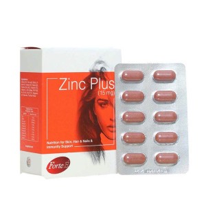 قرص زینک پلاس 15 فورت ای 30 عددی | تقویت پوست، مو و ناخن و سیستم ایمنی