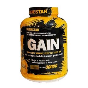 پودر گین ژن استار 3000 گرمی | کمک به افزایش وزن و حجم عضلات