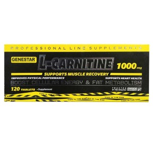 قرص ال کارنیتین 1000 میلی گرم ژن استار 120 عددی | چربی سوز و لاغری