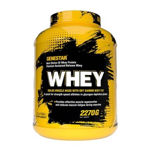 پروتئین وی ژن استار | 2270 گرم | کمک به رشد عضلات و افزایش توان ورزشی
