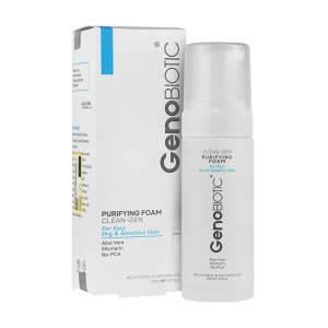 فوم شستشوی صورت ژنوبایوتیک مناسب پوست خشک و حساس | پاکسازی و رطوبت رسانی 