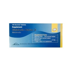 قرص ملاتونین 3 میلی گرم حکیم 30 عددی | کمک به تنظیم و کیفیت خواب