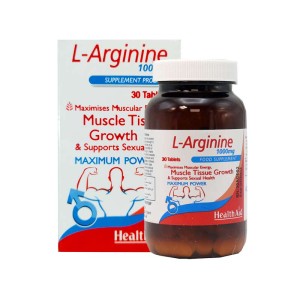 قرص ال آرژنین 1000 هلث اید | کمک به رشد عضلات و تقویت قدرت جنسی