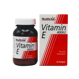 کپسول ویتامین ای 400 هلث اید 30 عددی | حفظ سلامت قلب و پوست