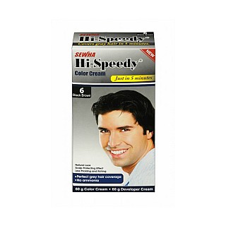 کیت رنگ مو مردانه های اسپیدی شماره 6 - مشکی قهوه ای | با تاثیر فوری