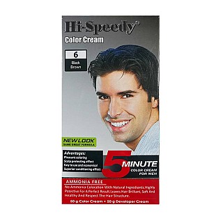 کیت رنگ مو مردانه های اسپیدی شماره 6 - مشکی قهوه ای | با تاثیر فوری