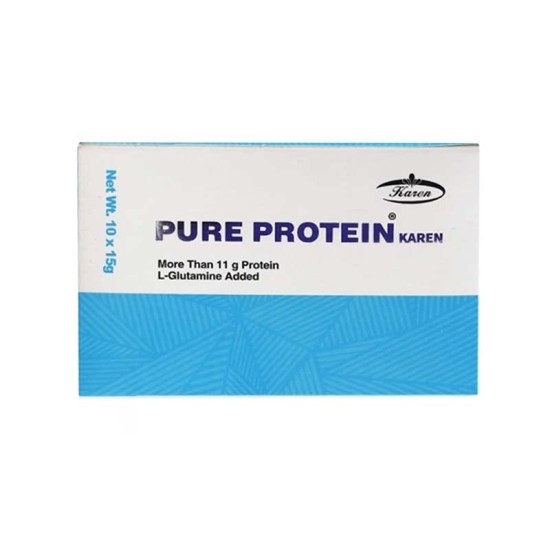 ساشه پیور پروتئین و گلوتامین کارن 10 عددی | تامین پروتئین مورد نیاز بدن