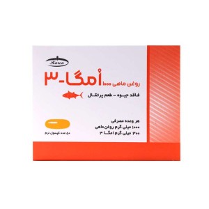 سافت ژل امگا 3 بدون جیوه 1000 کارن | حفظ سلامت قلب و سیستم عصبی