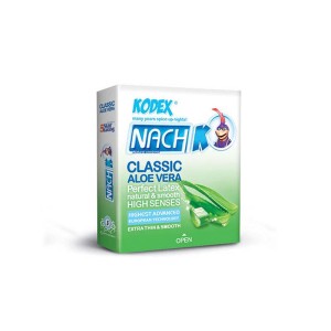کاندوم کلاسیک آلوئه ورا کدکس 3 عددی | لاتکس طبیعی و مقاوم به همراه ماده روان کننده