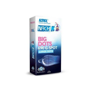 کاندوم خاردار کدکس مدل بیگ داتس 10 عددی | کاندوم خاردار درشت