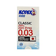 کاندوم کلاسیک 30 میکرون کدکس 10 عددی | فوق العاده نازک با ضخامت 0.03 میلی متر