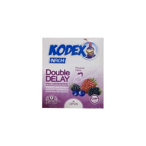 کاندوم تاخیری کدکس مدل دبل دیلی 3 عددی | دارای حلقه تاخیری و ماده بنزوکائین