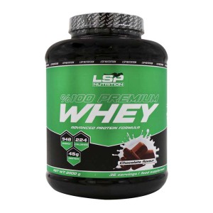 پودر پرمیوم وی 100 درصد ال اس پی 2 کیلویی | بدون شکر برای عضله سازی موثر