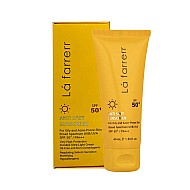 کرم ضد آفتاب و ضدلک بی رنگ لافارر | بدون چربی و مناسب پوست چرب با SPF50 