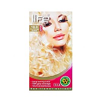 کیت رنگ موی لایف شماره 10 | رنگ موی بلوند پلاتینوم - کج جعبه