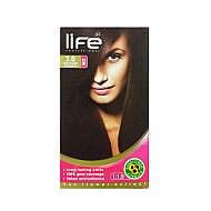 کیت رنگ موی لایف شماره 3 قهوه ای خیلی تیره - کج جعبه